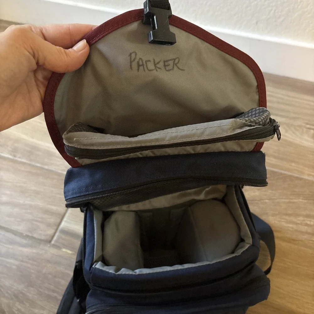 Vintage Lowepro Nova 2 Shoulder Camera Bag, Travel Photography Case, Dark Blue